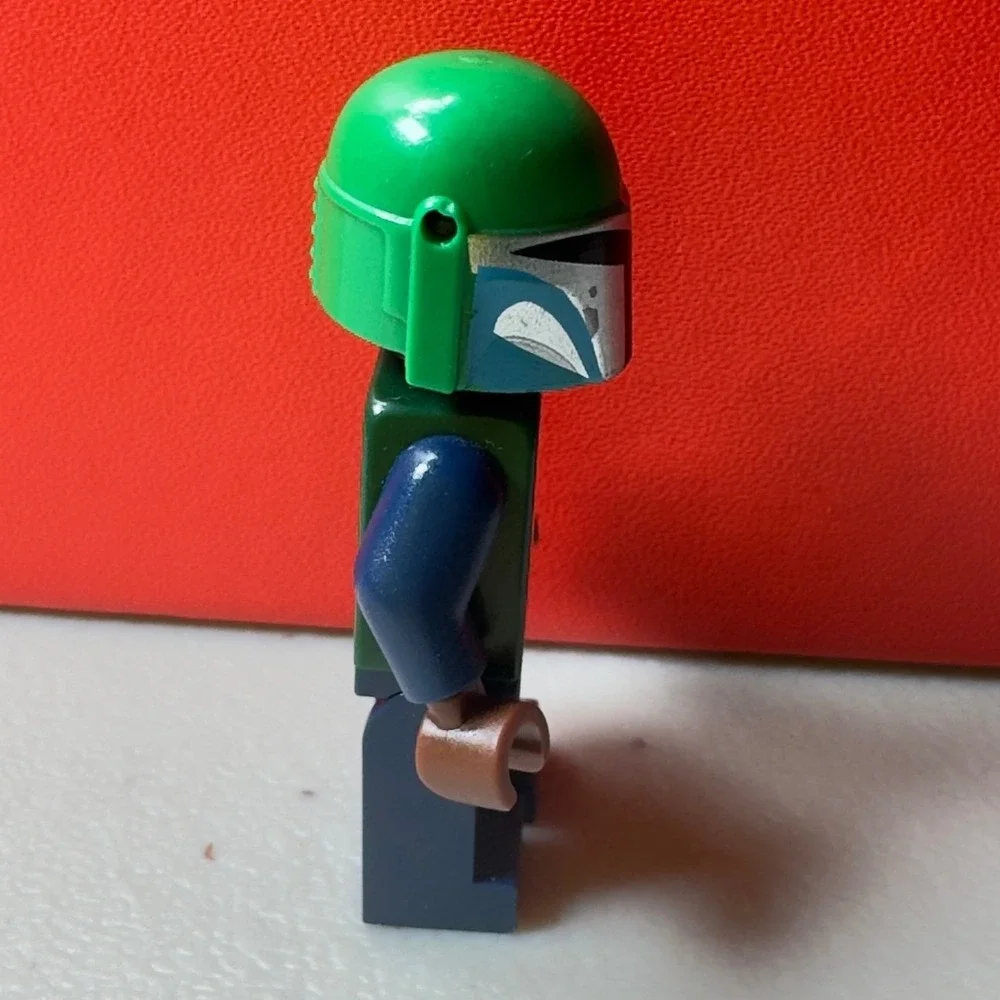Lego Star Wars Mandalorian Tribe Warrior Minifigure sw1078 Green Helmet Figure